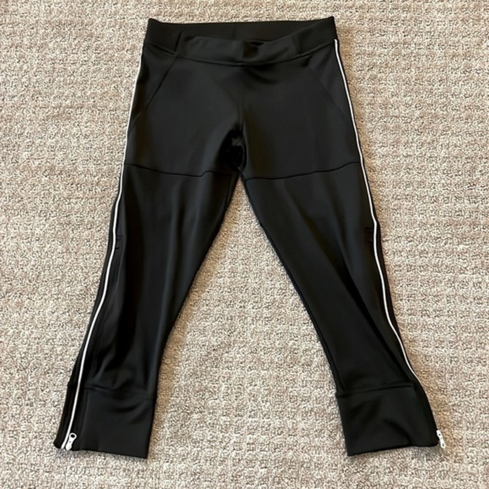 adidas by Stella McCartney Black Capri Zip Up Leggings